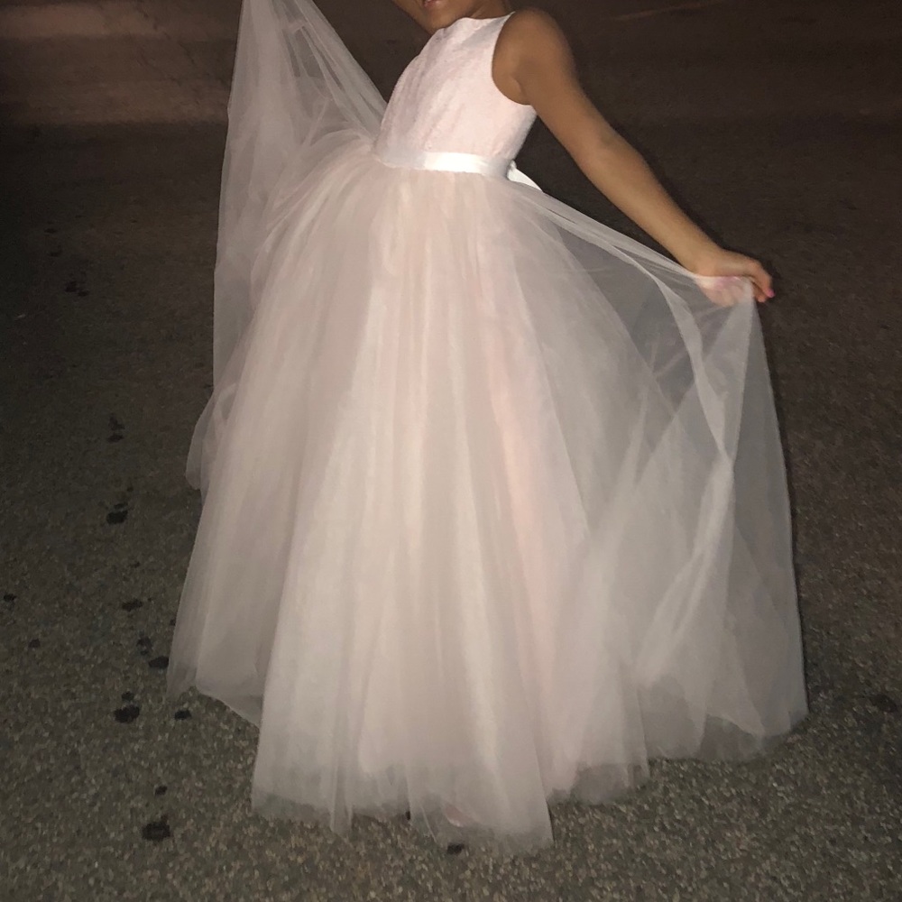 David’s bridal flower girl dress